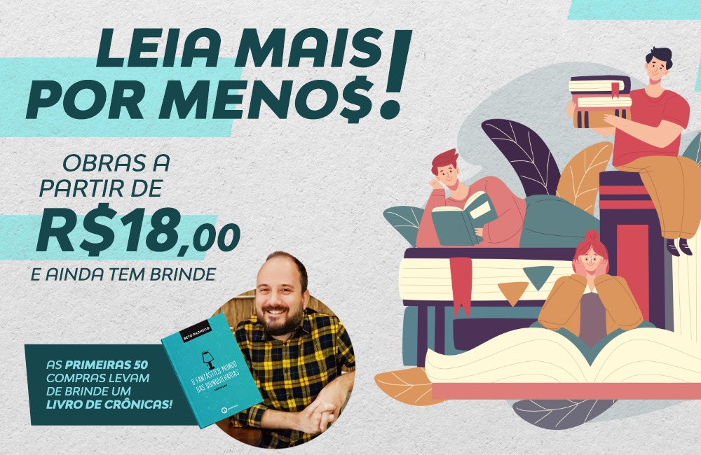 Obras a partir de R$18,00! 📚 E você ainda ganha um brinde 🎁